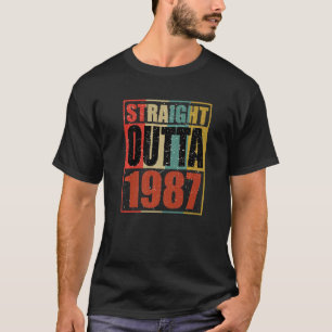 Camiseta Retro Vintage Hetero Fora De 1987 35 Anos 35t