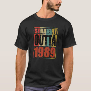 Camiseta Retro Vintage Hetero Fora De 1989 33 Anos 33r
