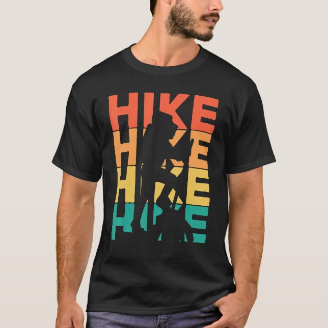 Camiseta Retro Vintage Hikers & Mountainers (Frente)