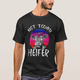 Camiseta Retro Vintage Hoje Em Dia Heifer Cow Lover