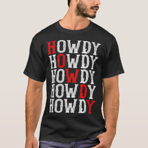 Camiseta Retro Vintage Howdy Cowgirl Rodeo Western