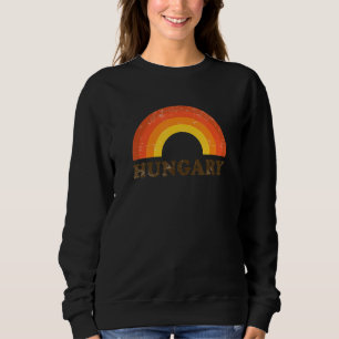 Camiseta Retro Vintage Hungria Arco-íris Lembrança 60s 70s