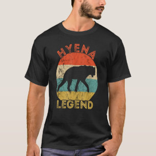 Camiseta Retro Vintage Hyena Legend African Safari Willife
