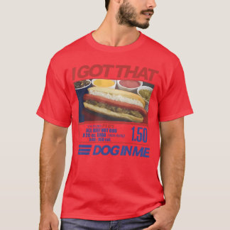 Camiseta Retro Vintage I Gothat Dog in Me Funny Hotdog Men 