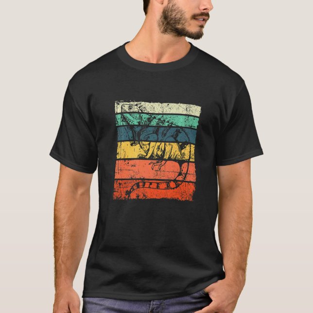 Camiseta Retro Vintage Iguana Mens Natal (Frente)
