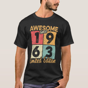 Camiseta Retro Vintage Incrível Desde 1963 Edição Limita