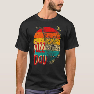 Camiseta Retro Vintage Jazz Jazz Musical Outfit Time To J