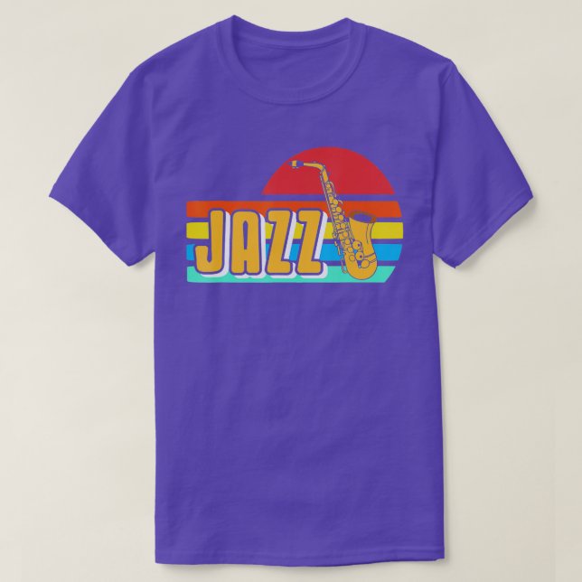 Camiseta Retro Vintage Jazz Music Lover Designs Presentes (Frente do Design)