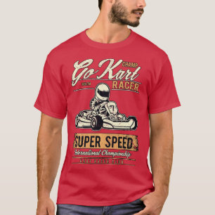 Camiseta Retro Vintage Karting Go Kart Champ Go Kart Racing