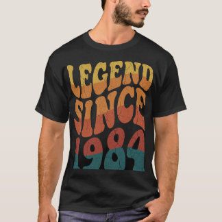 Camiseta Retro Vintage Lendária Desde o Ano de Nas
