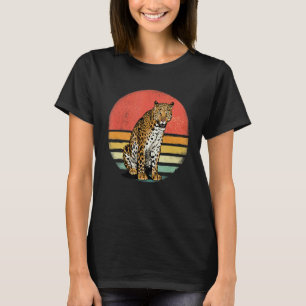 Camiseta Retro Vintage Leopardo Gato Animal Africano Vida S