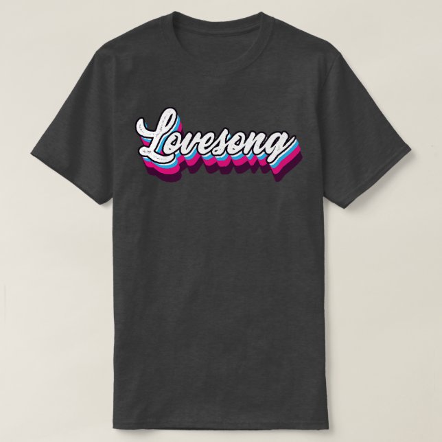 Camiseta Retro Vintage Lovesong (Frente do Design)