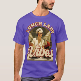 Camiseta Retro Vintage Lunch Lady Vibes