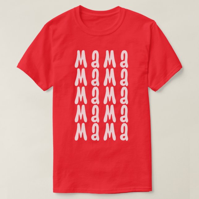 Camiseta Retro Vintage Mama 12 (Frente do Design)