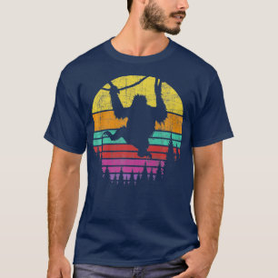 Camiseta Retro Vintage Manchando Macaco Safari Selva