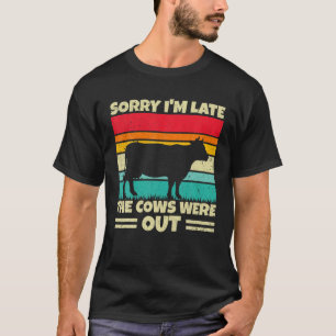 Camiseta Retro Vintage, me desculpe por estar atrasado, as 