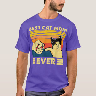 Camiseta Retro Vintage Melhor Gato Mãe Alguma Vez Bump Engr
