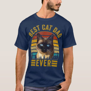 Camiseta Retro Vintage Melhor Gato Pai De Gato De Dia de os