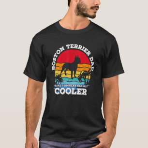 Camiseta Retro Vintage Melhor Pai De Boston Terrier Nunca P