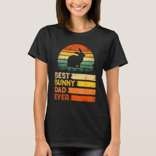 Camiseta Retro Vintage Melhor Pai De Coelhinhos De Todos Os