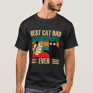 Camiseta Retro Vintage Melhor Pai De Gato De Gato De Gato N
