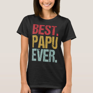 Camiseta Retro Vintage Melhor Papu Nunca Novo Pai da Vida P
