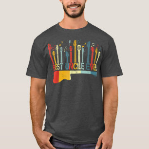 Camiseta Retro Vintage - Melhor Tio De Violão Sobre Guitari