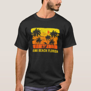 Camiseta Retro Vintage Miami Beach Flórida Fan Summer Vaca