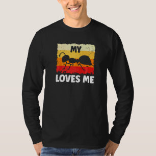 Camiseta Retrô Vintage Minha Tia Me Ama Família Formiga