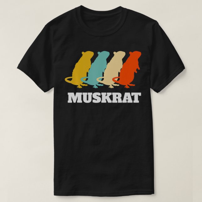 Camiseta Retro Vintage Muskrat (Frente do Design)