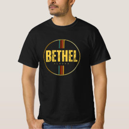 Camiseta Retro vintage na cidade de Bethel, no Alasca, no e