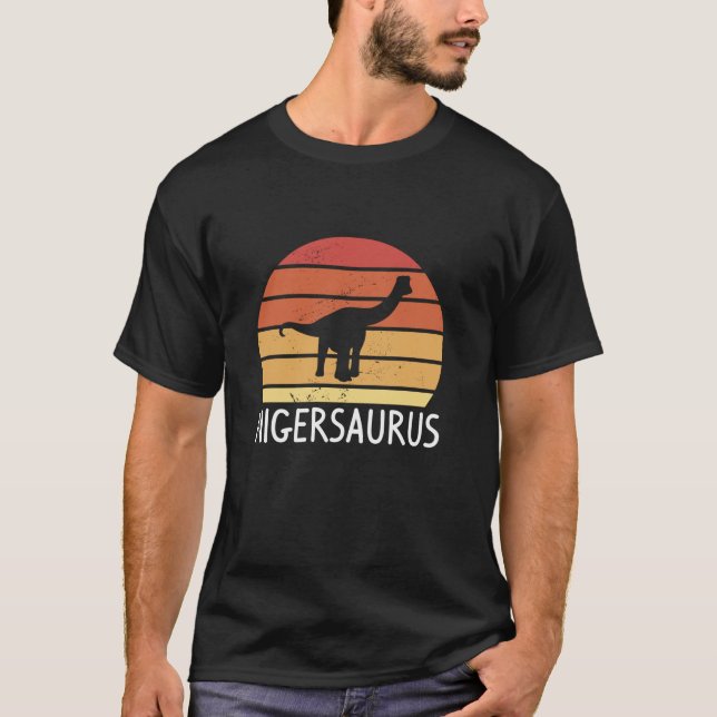 Camiseta Retro Vintage Nigersaurus Dinossaur Dinossauros Di (Frente)
