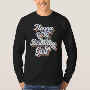 Camiseta Retro Vintage Nonna Da Rapariga De Aniversário Cor