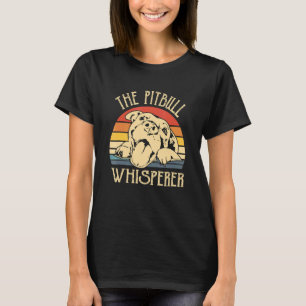 Camiseta Retro Vintage O Cachorro Retro Do Whisperer Pitbul