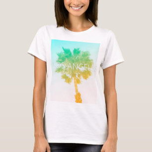 Camiseta Retro Vintage Ombre Los Angeles Palm Shirt
