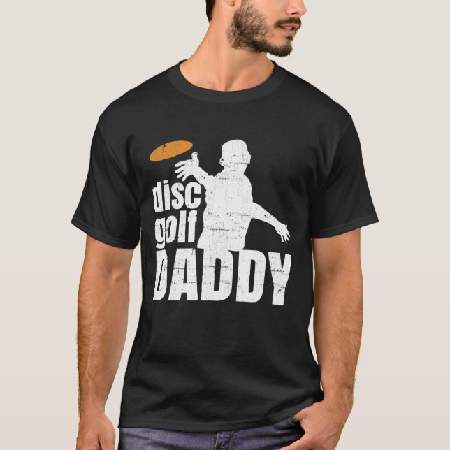 Camiseta Retro Vintage Pai Golf Para Ele Frisbee (Frente)