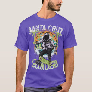 Camiseta Retro Vintage Papais noeis Cruz Good Vibs Skateboa