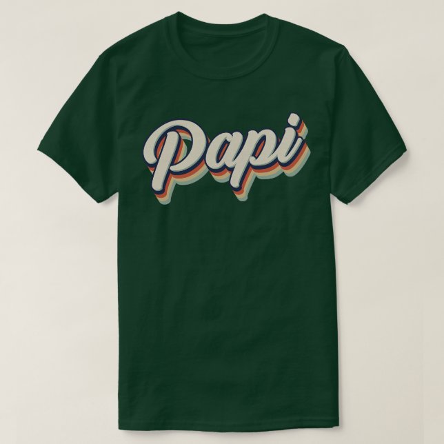 Camiseta Retro Vintage Papi (Frente do Design)
