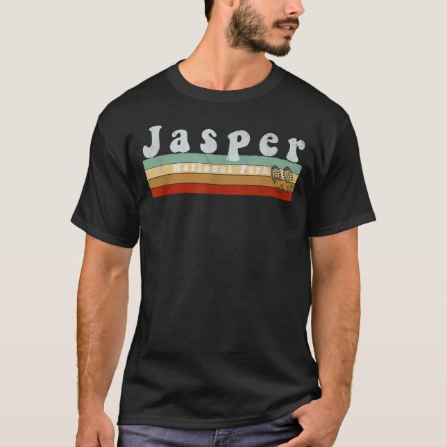 Camiseta Retro Vintage Parque Nacional Jasper (Frente)