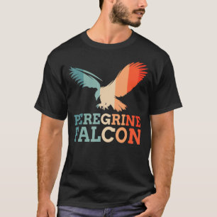 Camiseta Retro Vintage Peregrine Falcon Silhout Sun
