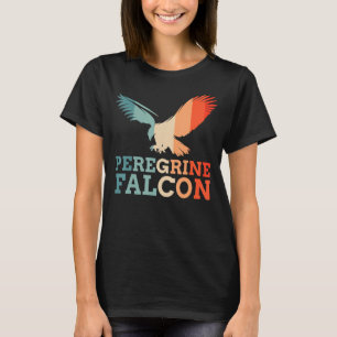 Camiseta Retro Vintage Peregrine Falcon Silhout Sun