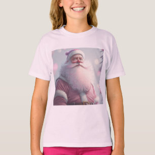 Camiseta Retro Vintage Pink Papai Noel