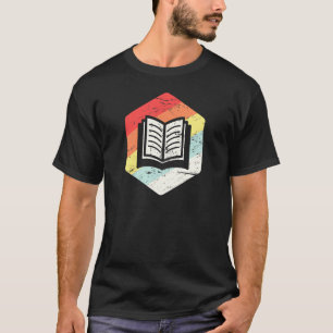 Camiseta Retro Vintage Poet Book Inglês Professor Novelista
