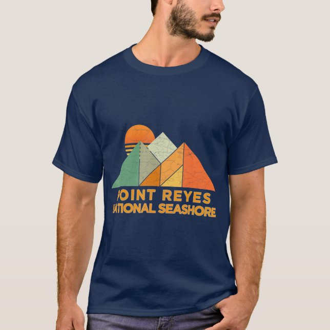 Camiseta Retro Vintage Point Reyes National Seashore (Frente)