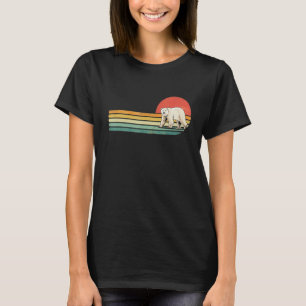Camiseta Retro Vintage Polar Bear Ártico Animais Selvagens
