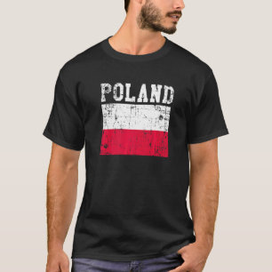 Camiseta Retro Vintage Polônia Flag Raízes Polonesas