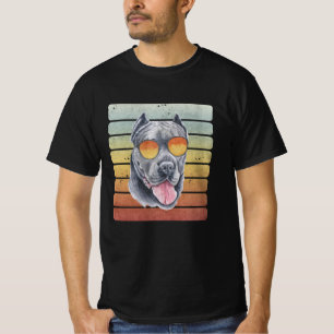 Camiseta Retro Vintage Pôr do Sol Cane Corso Mãe Pai