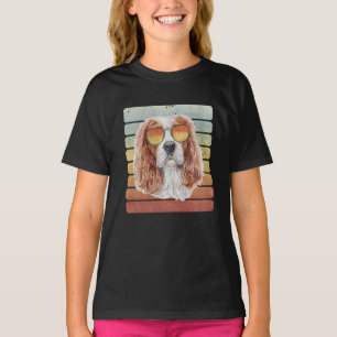 Camiseta Retro Vintage Pôr do Sol Cavalier King Mamãe Papai