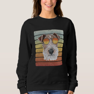 Camiseta Retro Vintage Pôr do Sol Wire Fox Terrier Mãe Pai