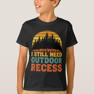 Camiseta Retro vintage precisa recreio ao ar livre engraçad